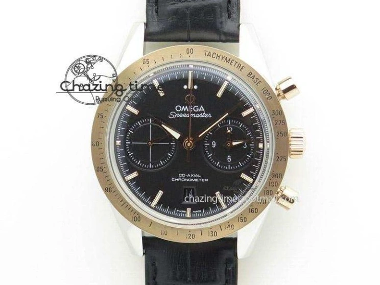 0218 Fashionable De Ville Prestige Real Power Reserve SS TW 1:1 Best Edition White Dial Blue Markers On Leather Strap A 8094